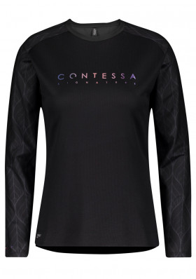 Dámské cyklistické tričko Scott Shirt W's Trail Contessa Sign. l/sl Bl/Nitr Pur
